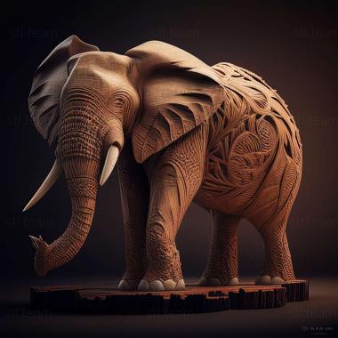 3D model Loxodonta adaurora (STL)